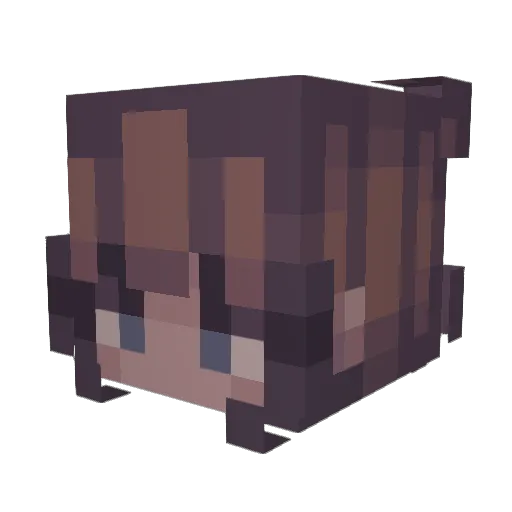 RawriAlt58 Minecraft avatar head, 3D render