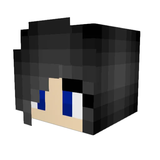 Rawrsky Minecraft avatar head, 3D render