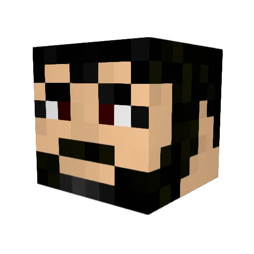 RawwaR Minecraft avatar head, 3D render