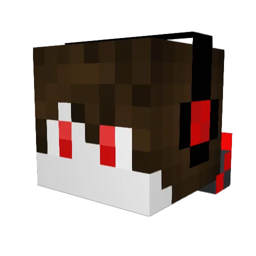 RaxVR Minecraft avatar head, 3D render