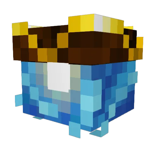 Raxifire Minecraft avatar head, 3D render