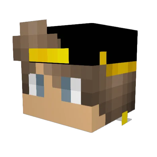 Raxo_HD Minecraft avatar head, 3D render