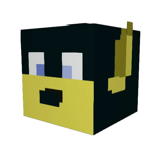 Raxol_99 Minecraft avatar head, 3D render