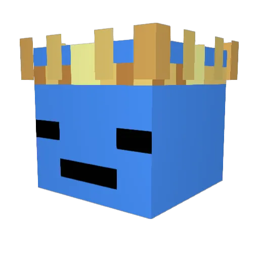 Raxps Minecraft avatar head, 3D render