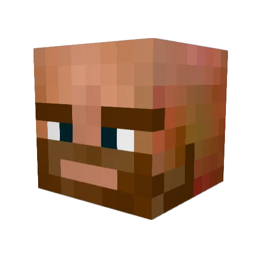 Raxsar Minecraft avatar head, 3D render