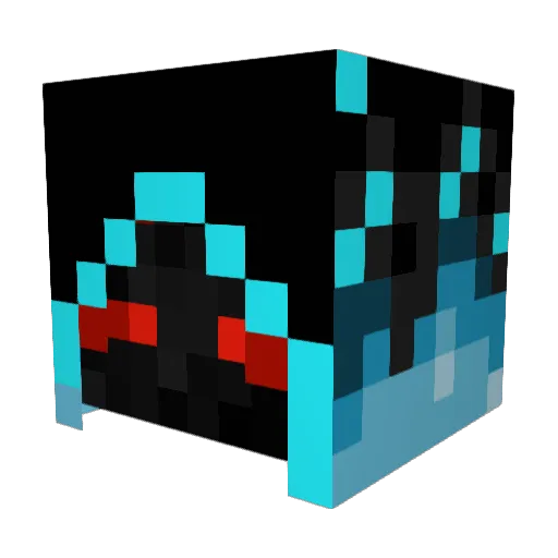 Raxton3 Minecraft avatar head, 3D render