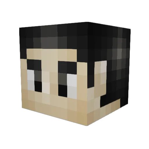 RaxtusUnfounded Minecraft avatar head, 3D render