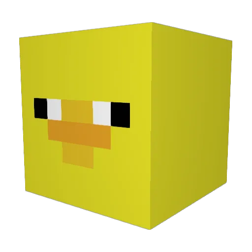 Ray4doX Minecraft avatar head, 3D render