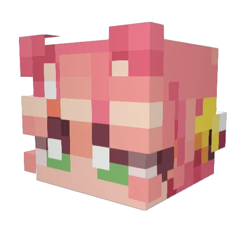 Ray777111 Minecraft avatar head, 3D render