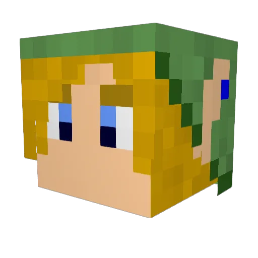RayAcid Minecraft avatar head, 3D render