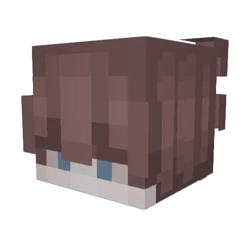 RayBlocks Minecraft avatar head, 3D render