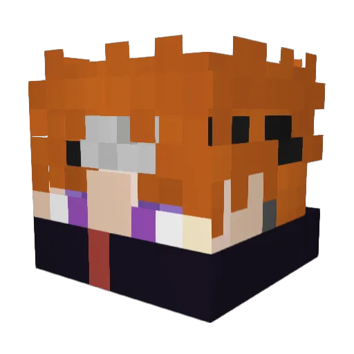 RayBoy113 Minecraft avatar head, 3D render
