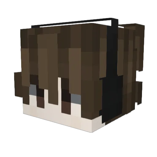 RayFR_ Minecraft avatar head, 3D render