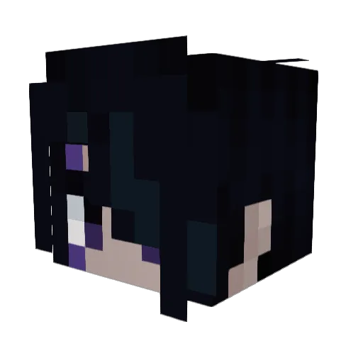 RayFell_ Minecraft avatar head, 3D render