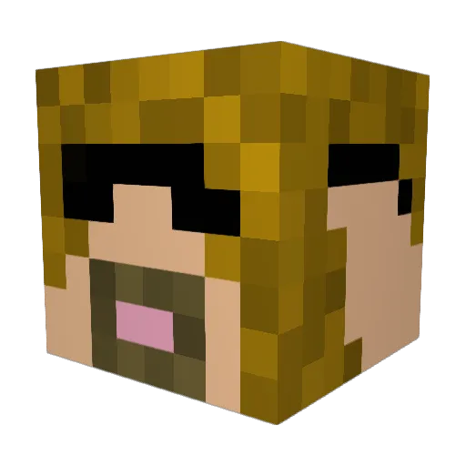 RayFox90 Minecraft avatar head, 3D render