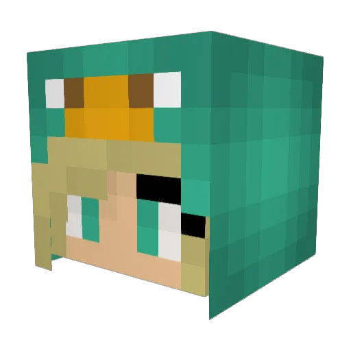 RayGrizzy Minecraft avatar head, 3D render
