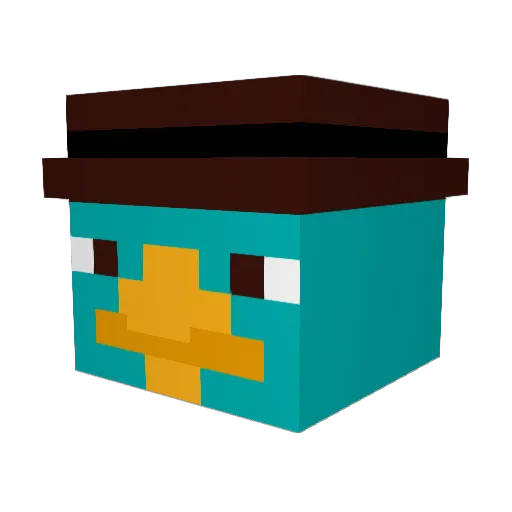 RayGunnnn Minecraft avatar head, 3D render