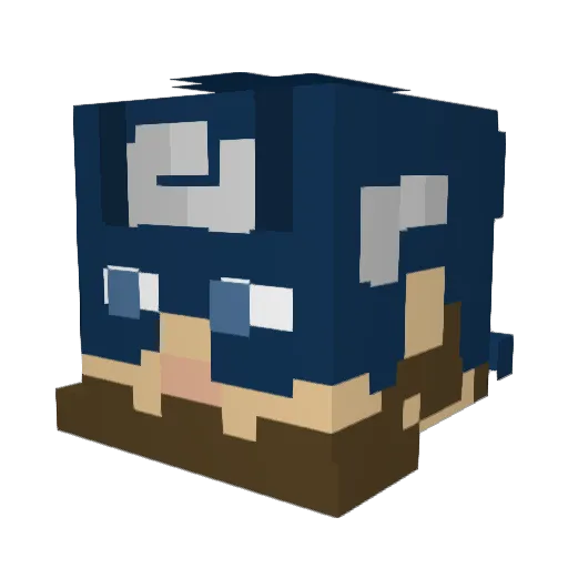 RayJ730 Minecraft avatar head, 3D render