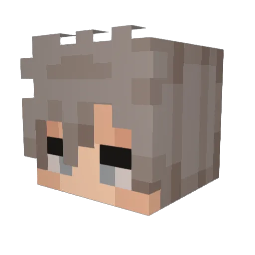 RayJager18 Minecraft avatar head, 3D render