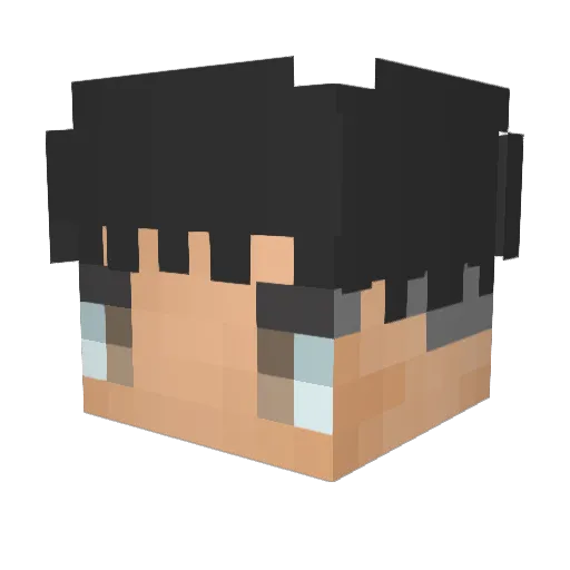 RayLeon Minecraft avatar head, 3D render