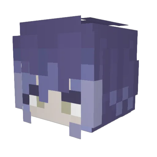 RayMerison Minecraft avatar head, 3D render