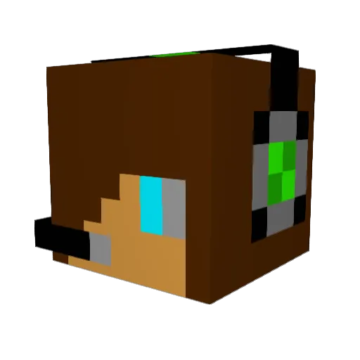 RayNak Minecraft avatar head, 3D render