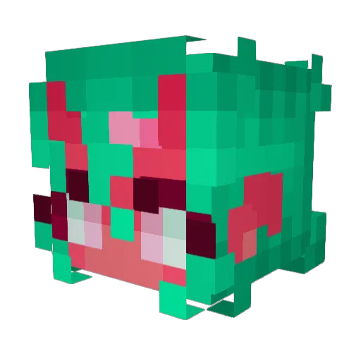 RayNo4h Minecraft avatar head, 3D render