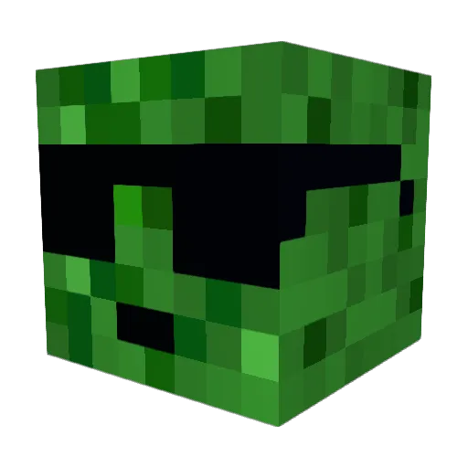RayRayPickles Minecraft avatar head, 3D render