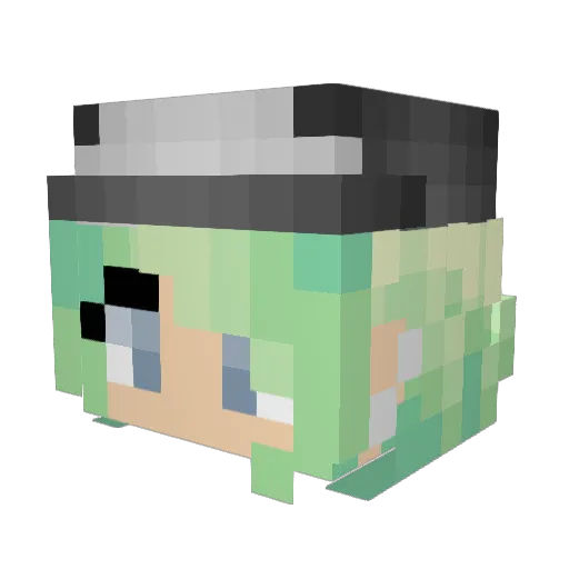 RayRayn Minecraft avatar head, 3D render