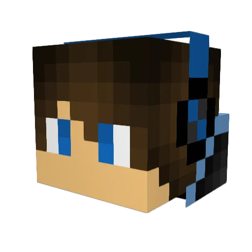 RayShakaLaka Minecraft avatar head, 3D render