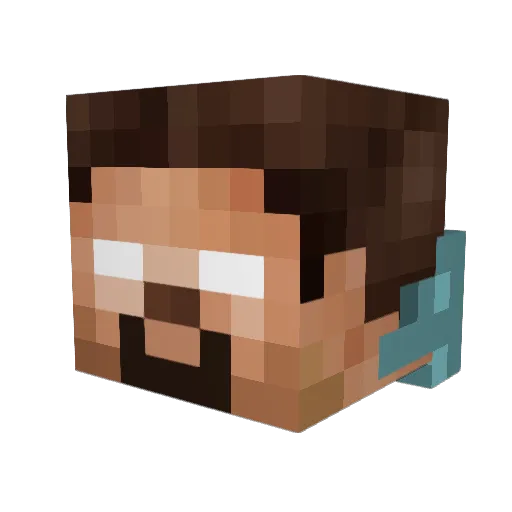 RaySharkG8 Minecraft avatar head, 3D render