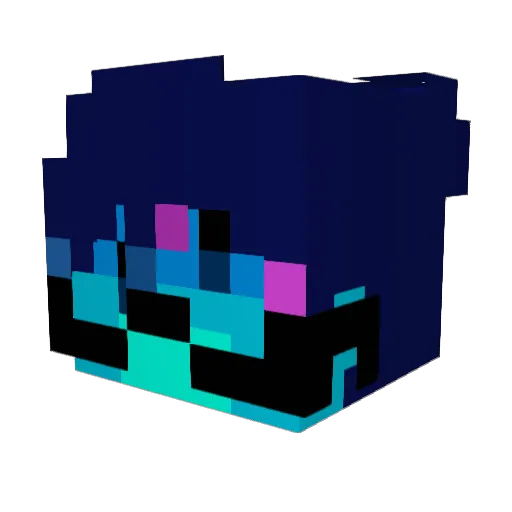 RaySonk Minecraft avatar head, 3D render