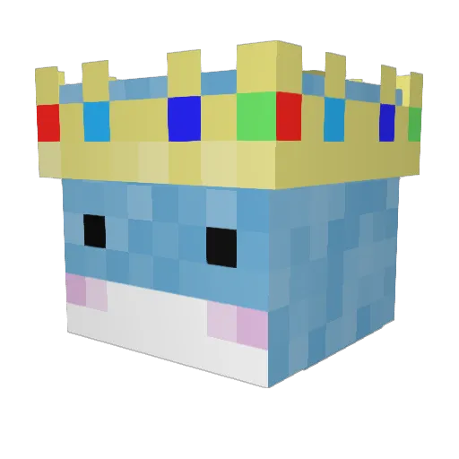 RaySpins Minecraft avatar head, 3D render
