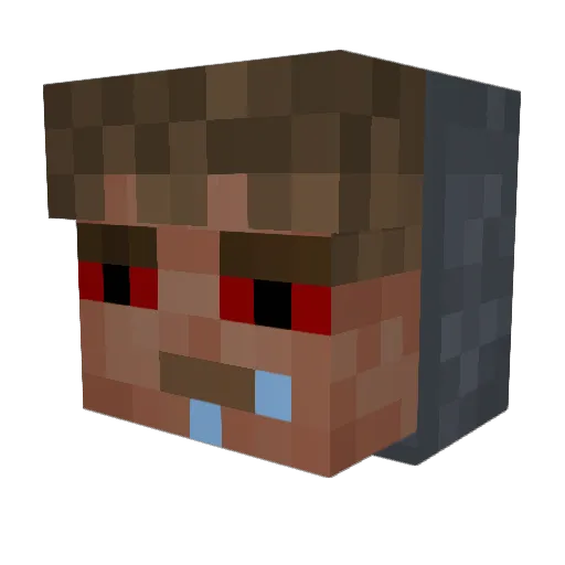 RayTheDuck Minecraft avatar head, 3D render