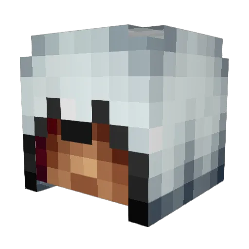 RayThompson Minecraft avatar head, 3D render
