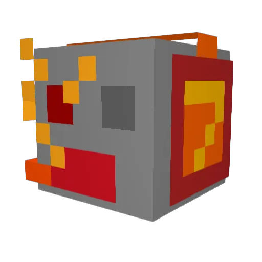 RayZerBlaDe_64 Minecraft avatar head, 3D render