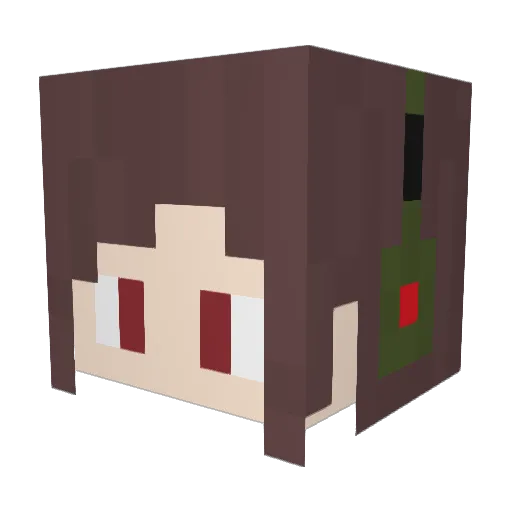 Ray_8492 Minecraft avatar head, 3D render