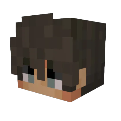 Ray_B_PAPASU Minecraft avatar head, 3D render