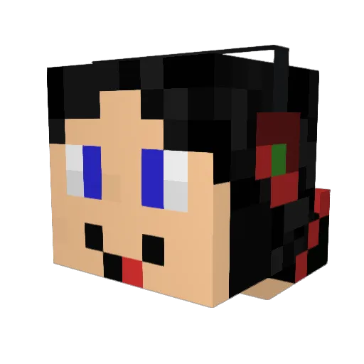 Ray_Dixon Minecraft avatar head, 3D render