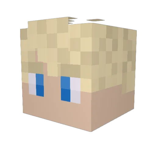 Ray_GunXI Minecraft avatar head, 3D render