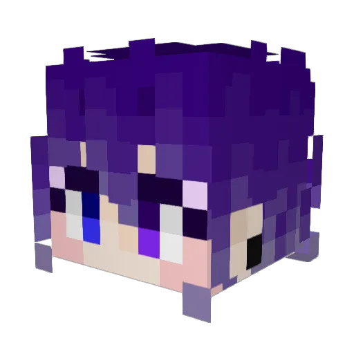 Ray_M_V Minecraft avatar head, 3D render