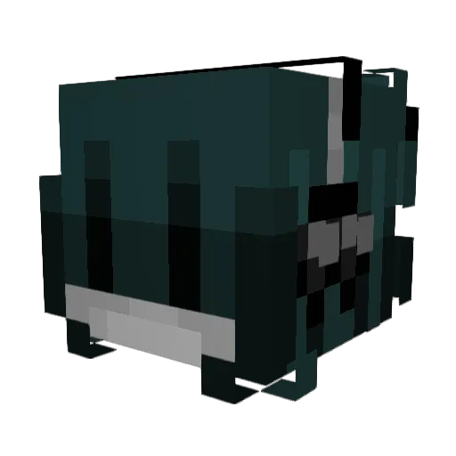 Ray_Raccoon Minecraft avatar head, 3D render