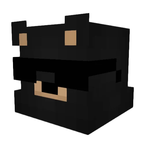 Ray_god Minecraft avatar head, 3D render