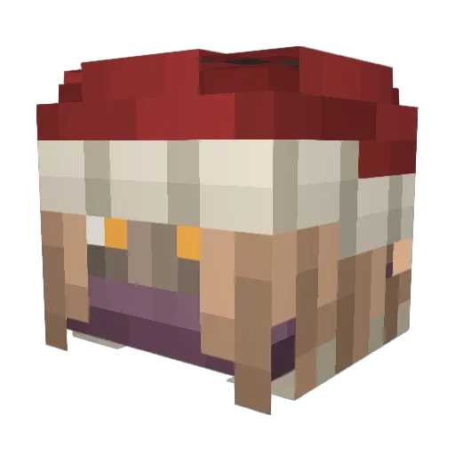 Ray_sher Minecraft avatar head, 3D render