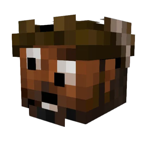 RayaPrime_1 Minecraft avatar head, 3D render