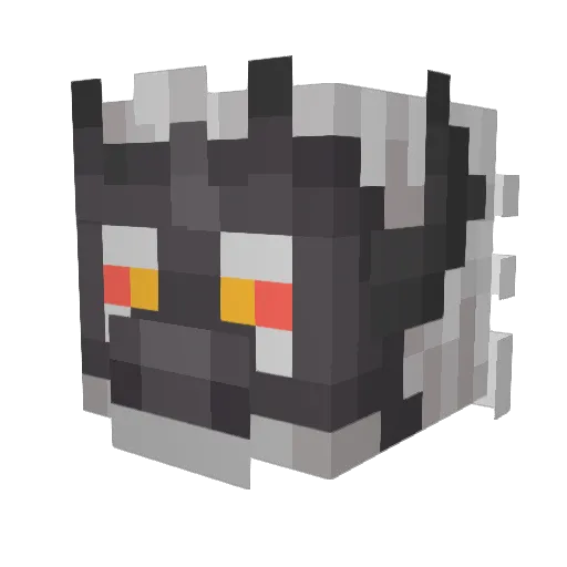 Rayagas Minecraft avatar head, 3D render
