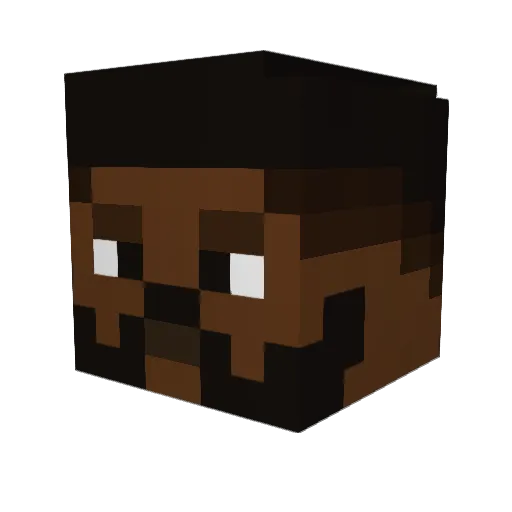 RayanJRz Minecraft avatar head, 3D render