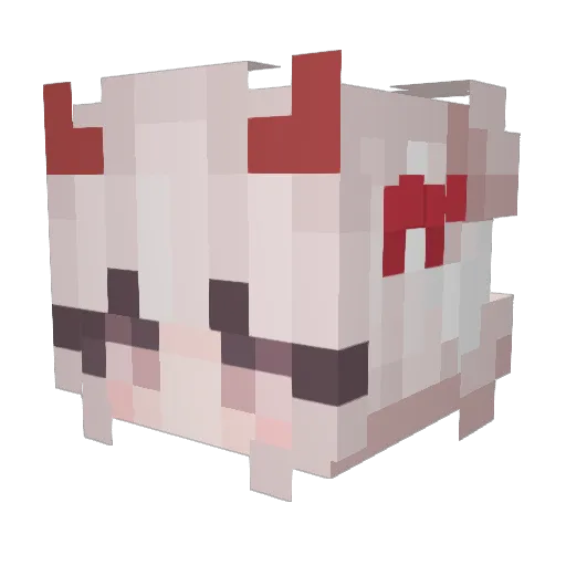 Rayan_GH Minecraft avatar head, 3D render