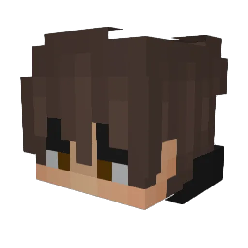 Rayancpvp Minecraft avatar head, 3D render