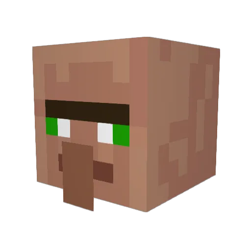 Rayanrebot Minecraft avatar head, 3D render